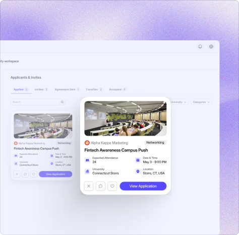 Invite or Review Orgs workflow preview